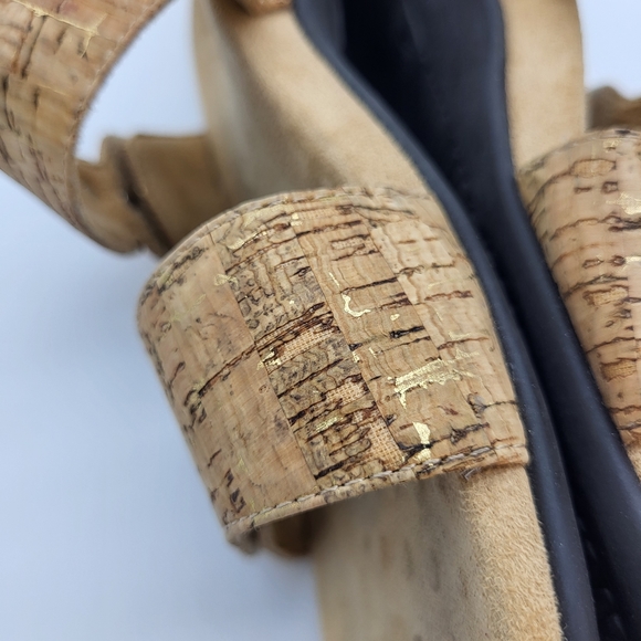 Vionic women's shore slide cork like straps black rubber soles size 8 - Picture 8 of 14